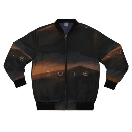 Dune landscape-inspired bomber jacket