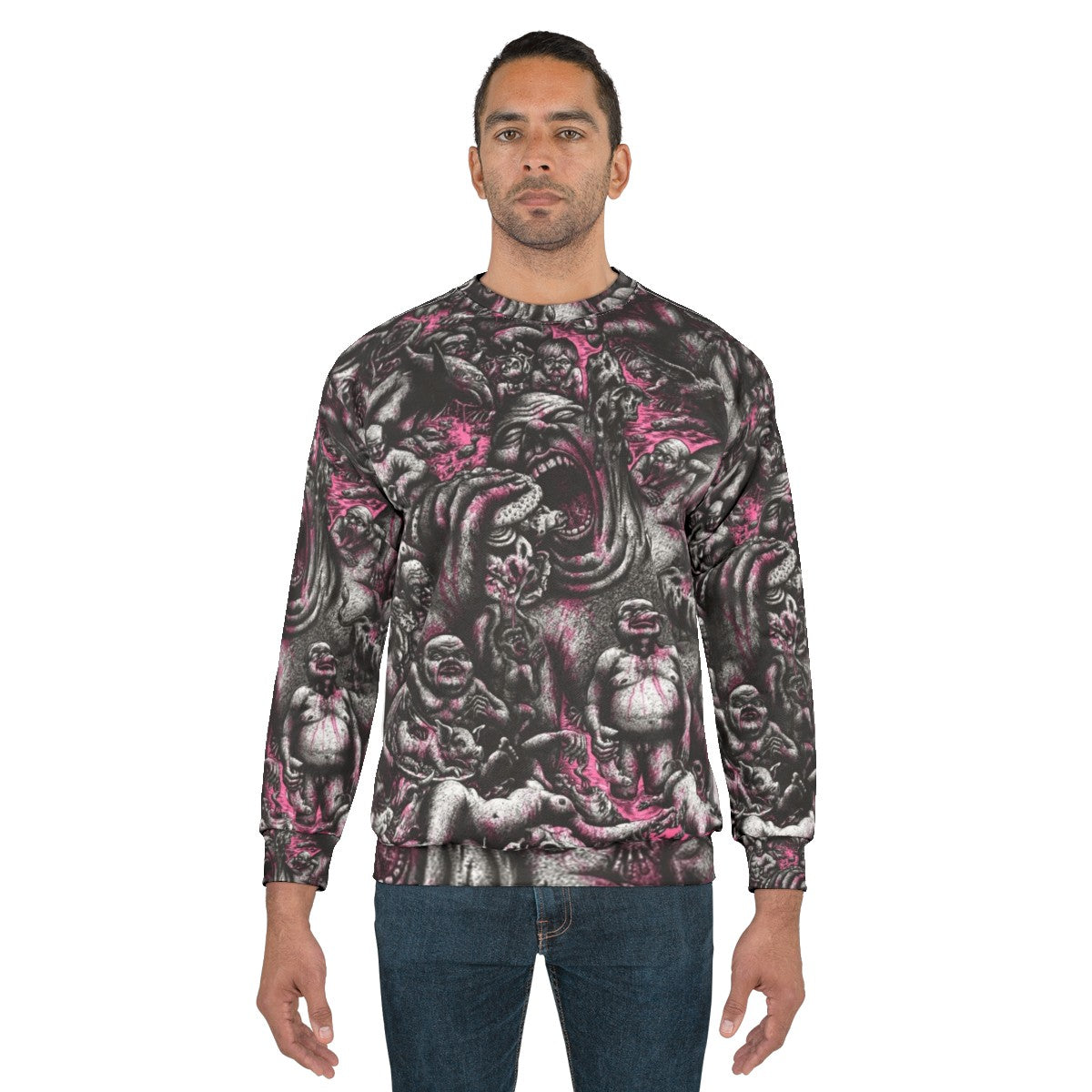 Bloody Hell Beef Horror Graphic Sweatshirt - men