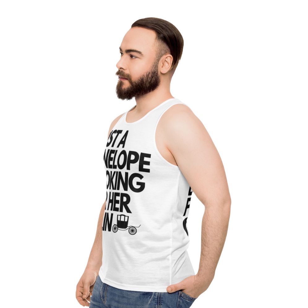 Penelope Featherington and Colin Bridgerton Unisex Tank Top - men side