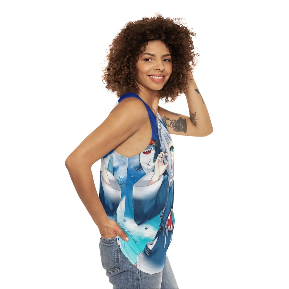 Gawr Gura Hololive Anime Tank Top - women side