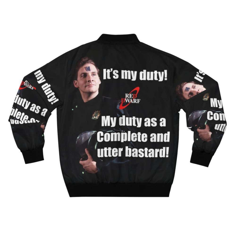 Red Dwarf Rimmer "It's My Duty" Bomber Jacket - Back