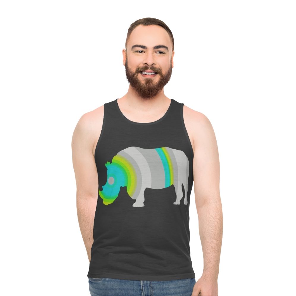 Rhinoceros Legendary Animals Unisex Tank Top - men