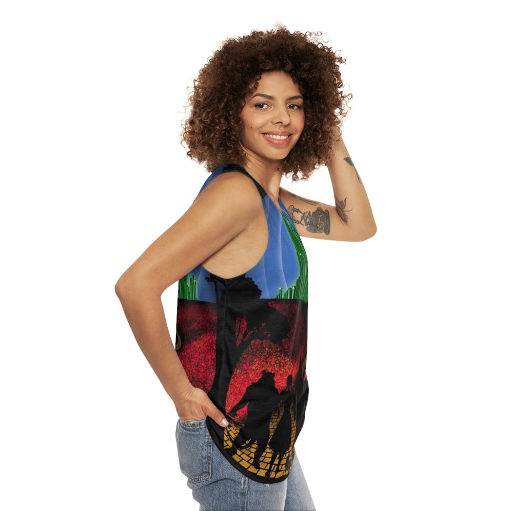 Wizard of Oz "Yellow Brick Road" Unisex Tank Top - women side