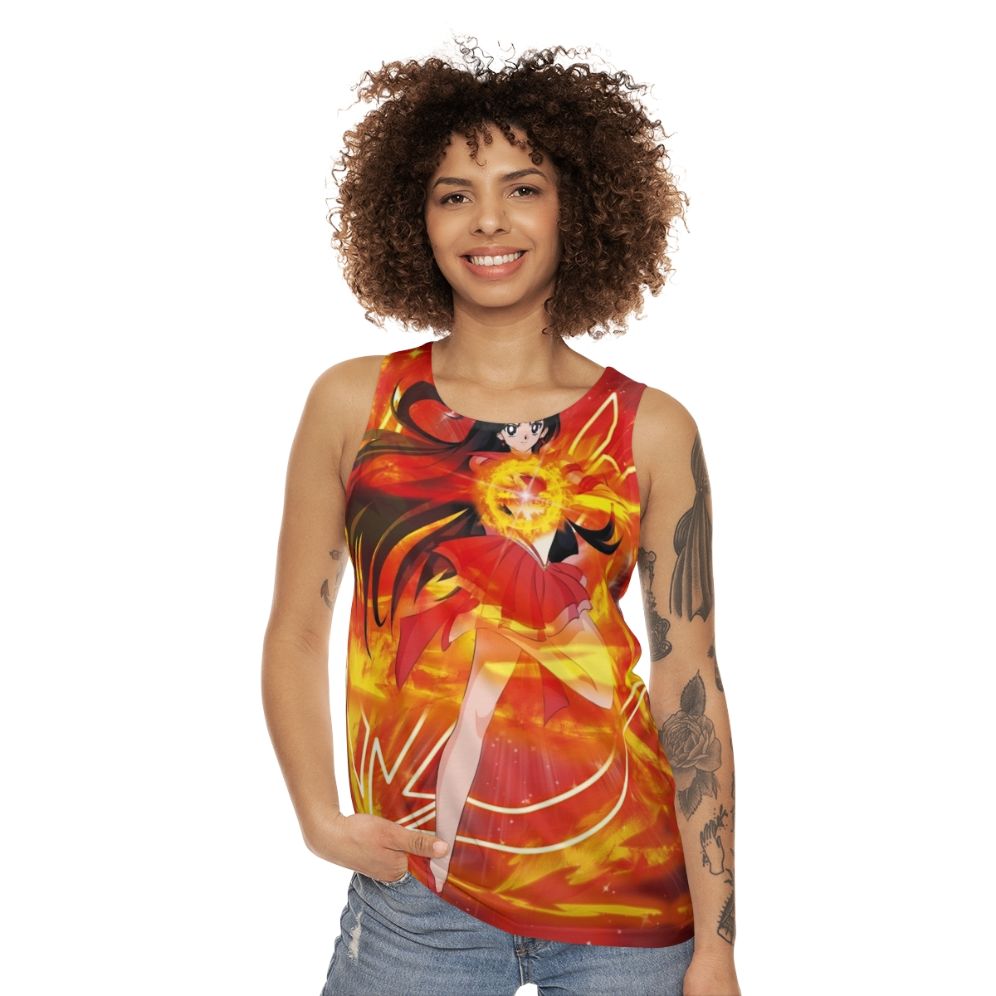 Sailor Mars Unisex Anime Tank Top - women