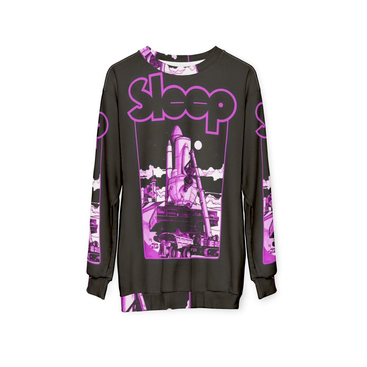 Stoner Metal Sleep Band Sweatshirt with Dopesmoker Album Art - hanging