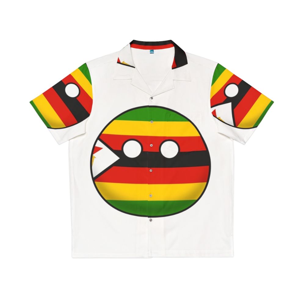 Vibrant Zimbabwe Countryball Hawaiian Shirt