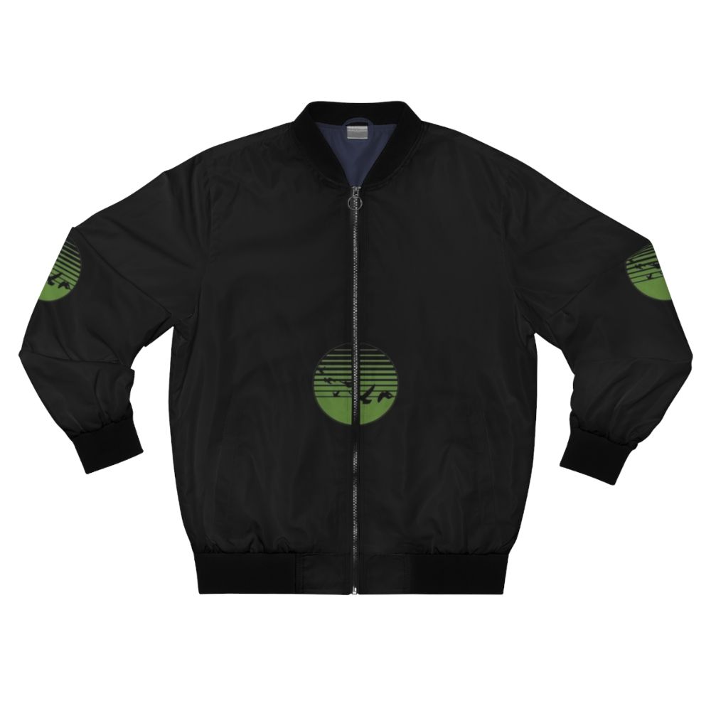 Haken Affinity Circle Logo Bomber Jacket for Progressive Metal and Music Enthusiasts