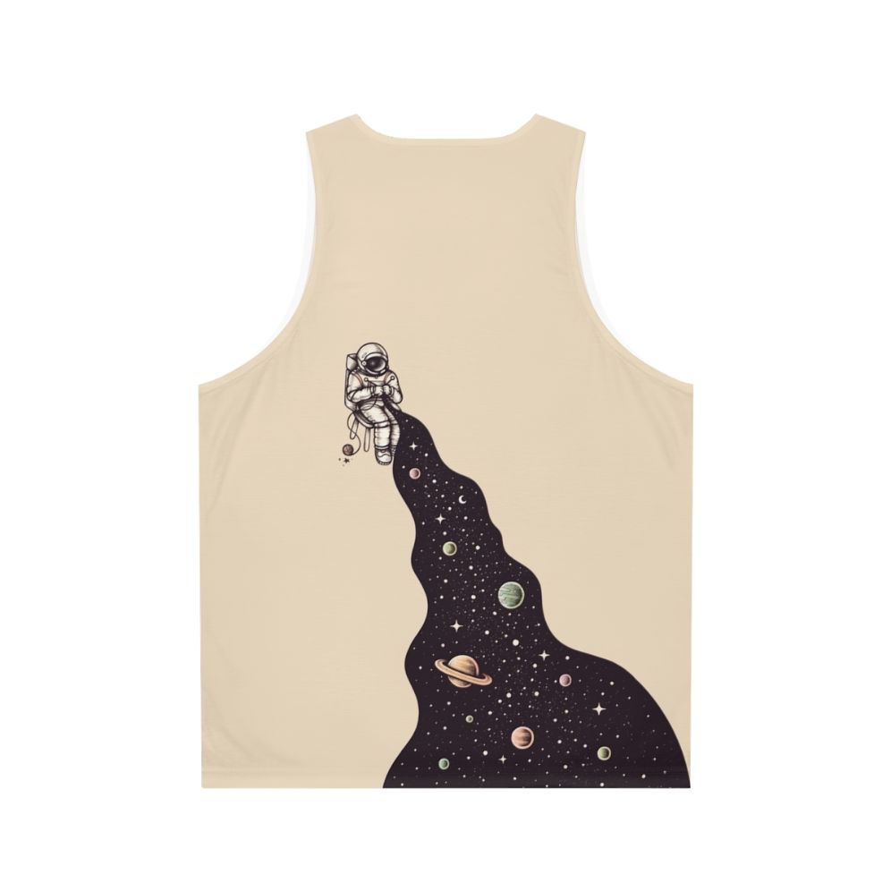 Unisex tank top with a cosmic, galaxy-inspired design - Back