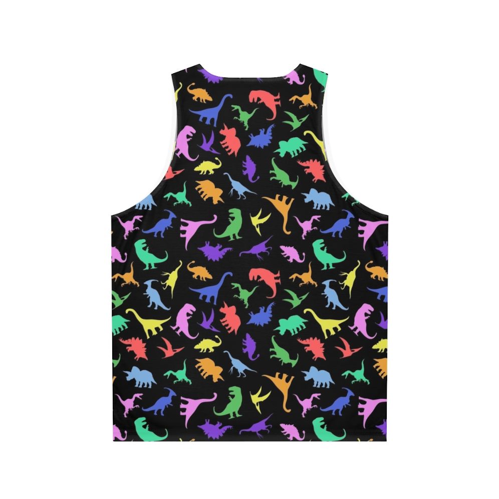 Dinosaur pattern unisex tank top - Back