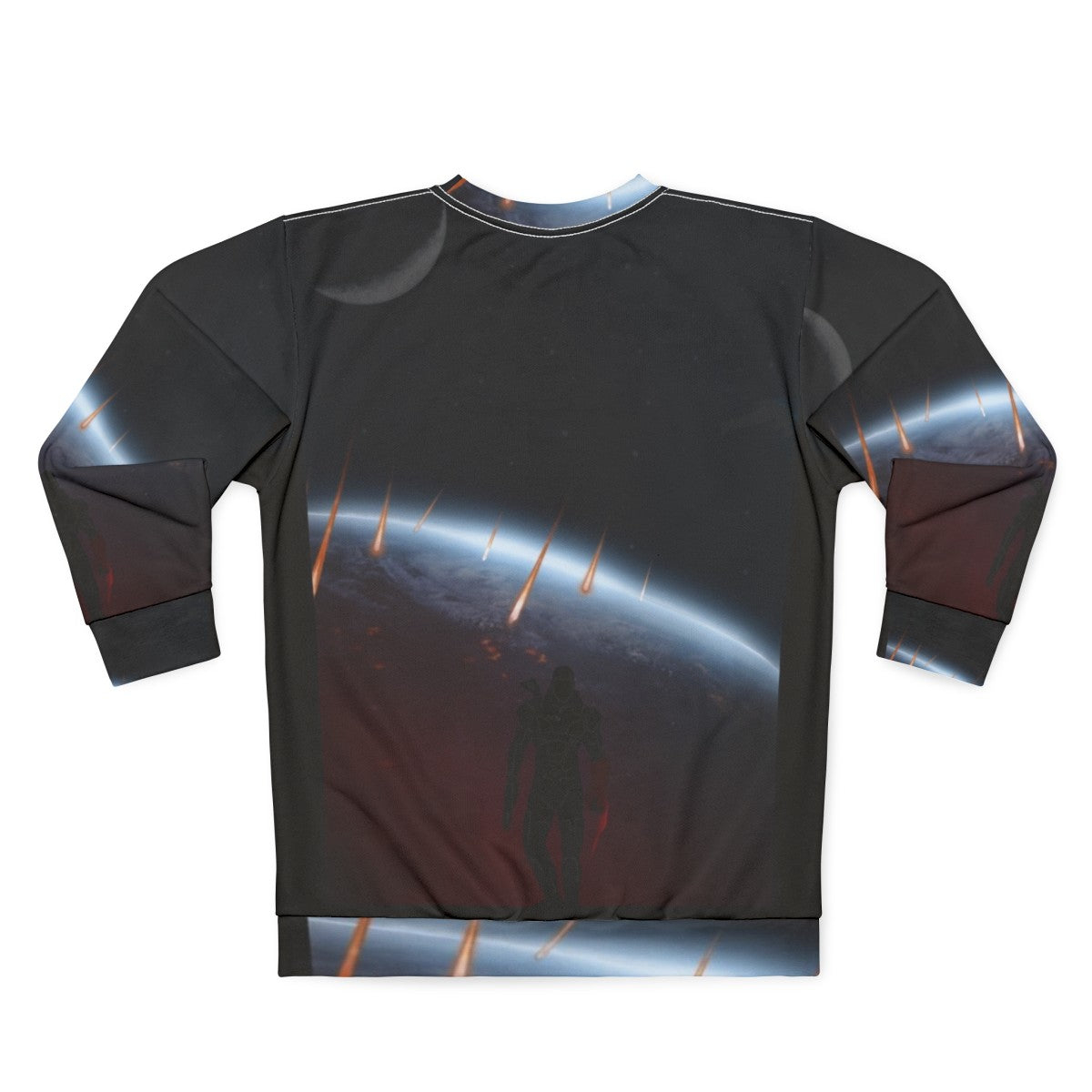 Mass Effect Commander Shepard Warriors Landscapes Sweatshirt - Back