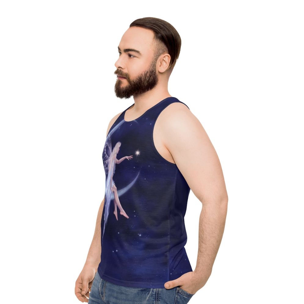 Mystical Moon Fairy Unisex Tank Top - men side