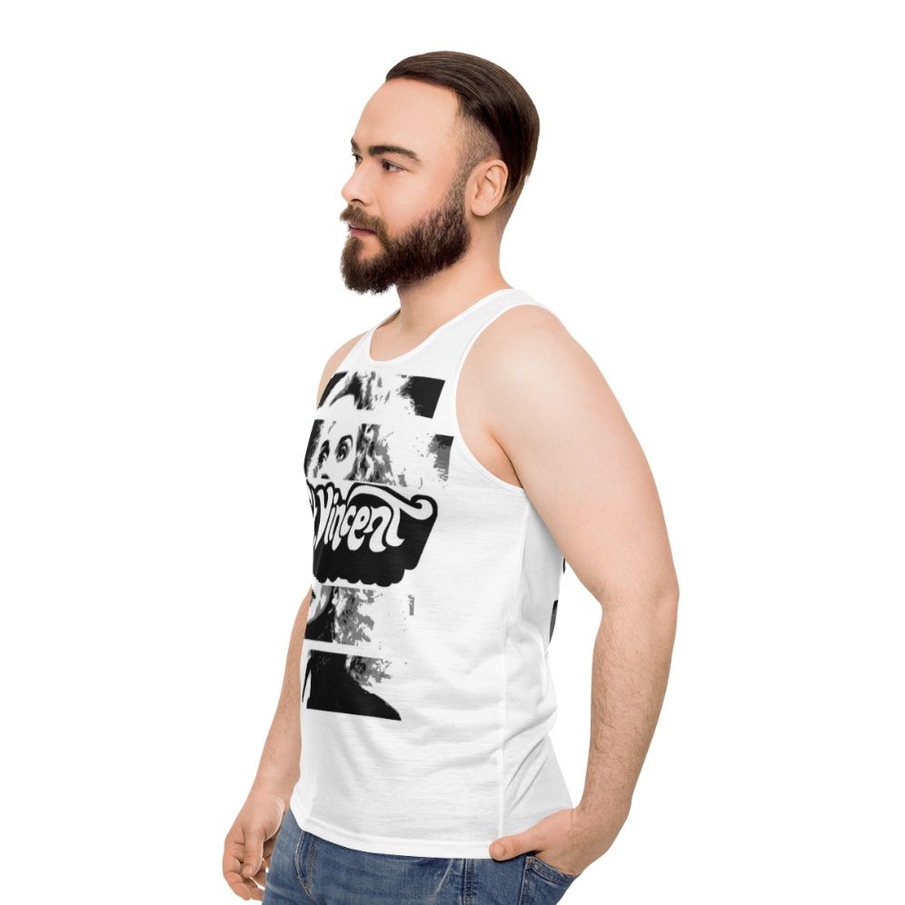 St Vincent Unisex Tank Top - men side