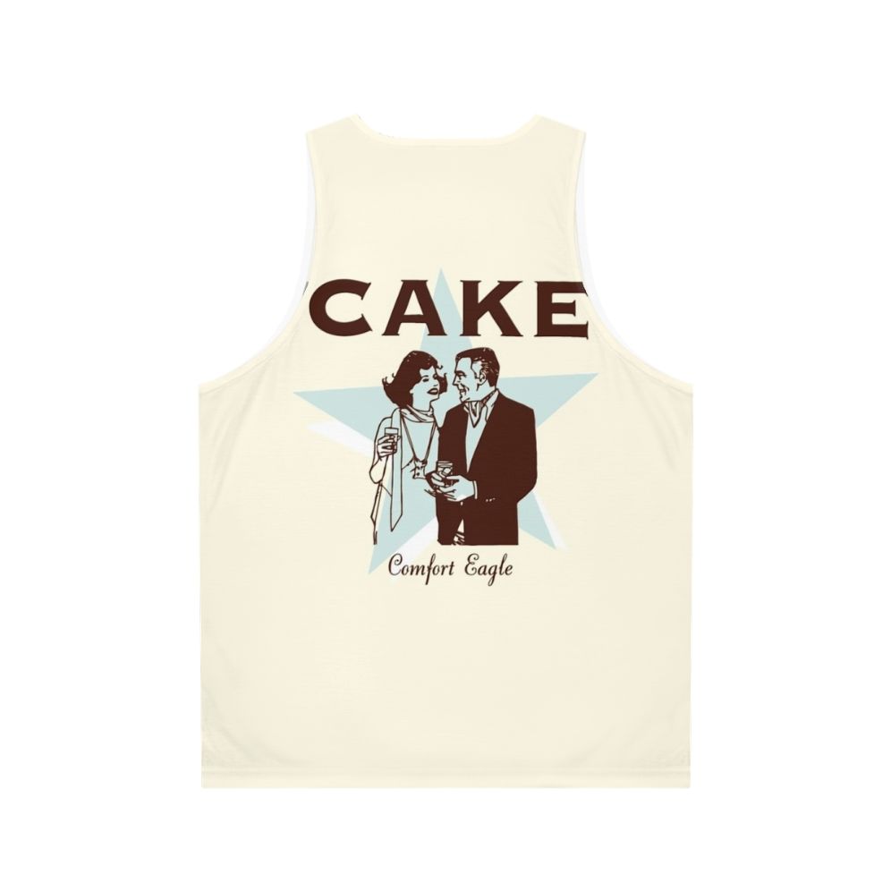 Unisex tank top with Cake band logo - Back