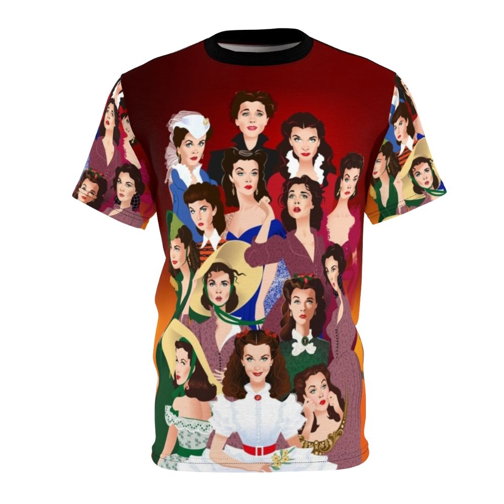 Graphic t-shirt featuring Scarlett O Hara from the classic film Gone with the Wind