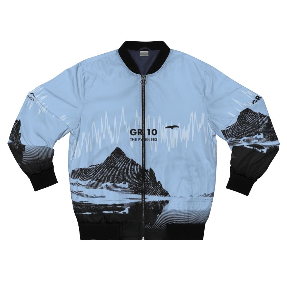 Blue bomber jacket with GR 10 elevation profile design