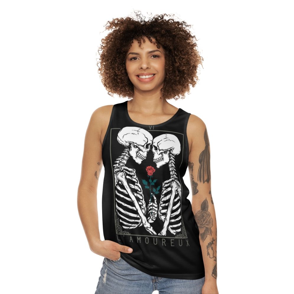 Unisex Lovers Tarot Tank Top - women