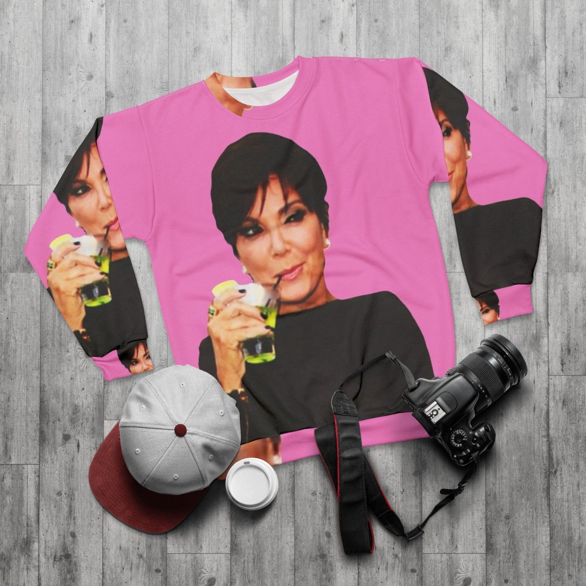 Kris Jenner Inspired Sweatshirt - flat lay