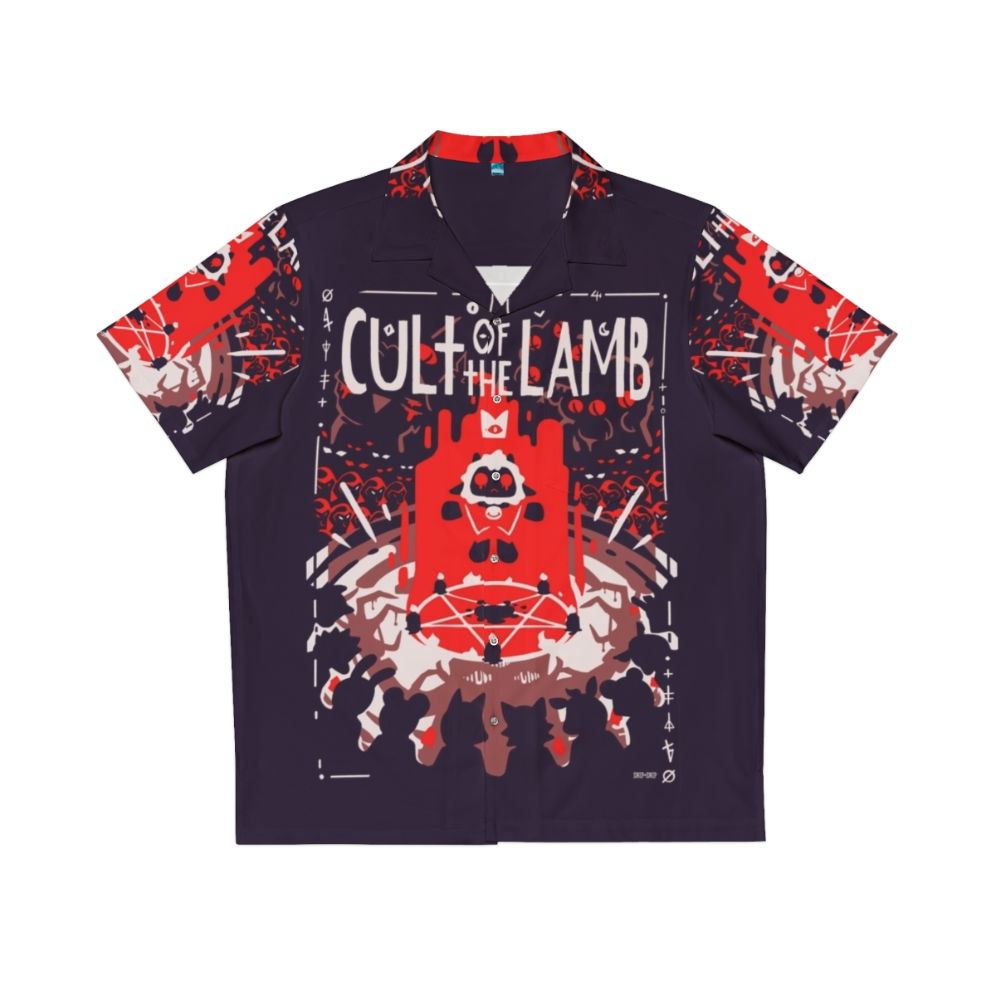 Cult of the Lamb Hawaiian Shirt with sheep design