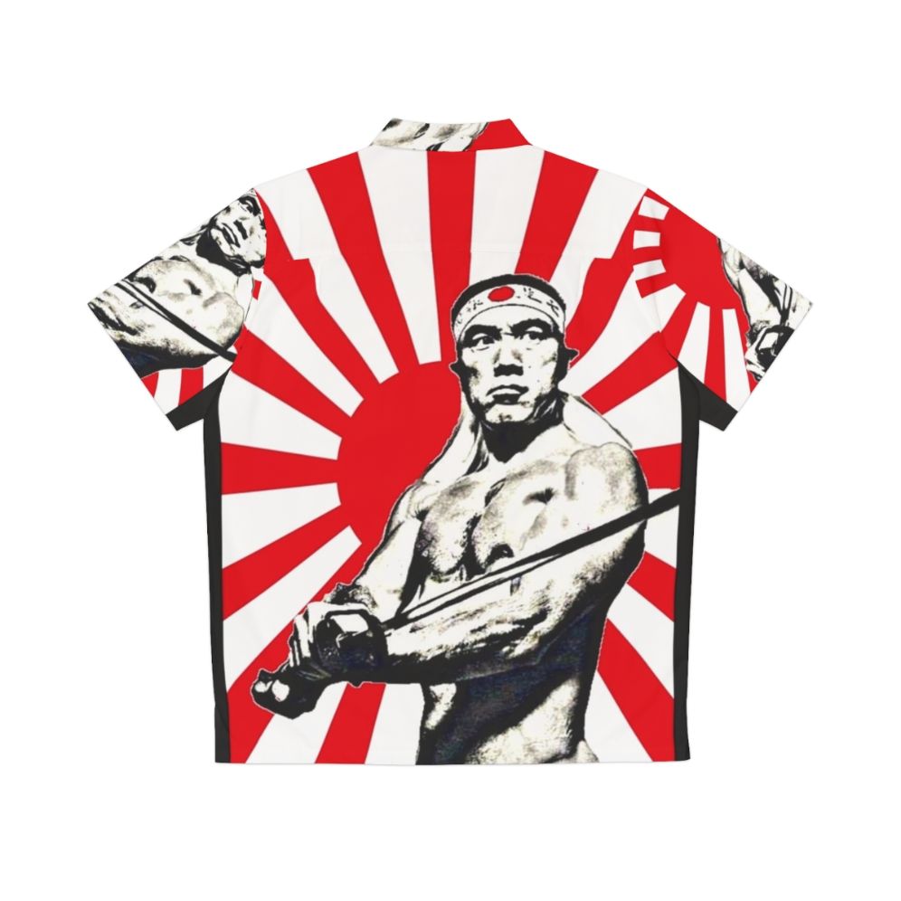 Yukio Mishima Japanese Author Inspired Hawaiian Shirt - Back