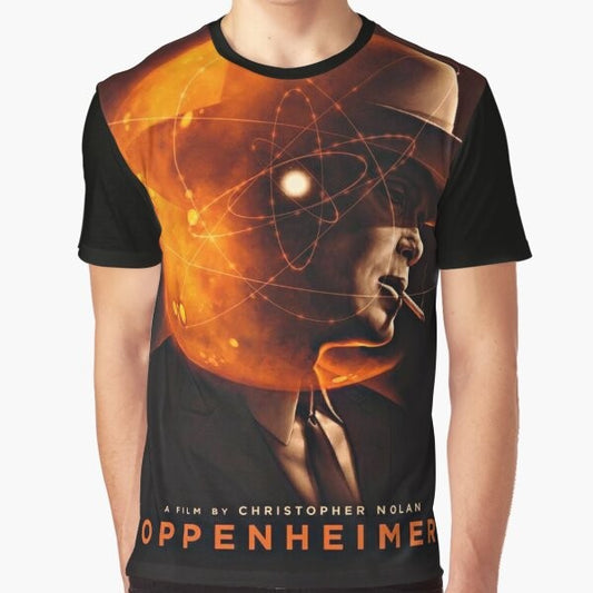 Oppenheimer movie 2023 graphic t-shirt featuring Cillian Murphy as J. Robert Oppenheimer