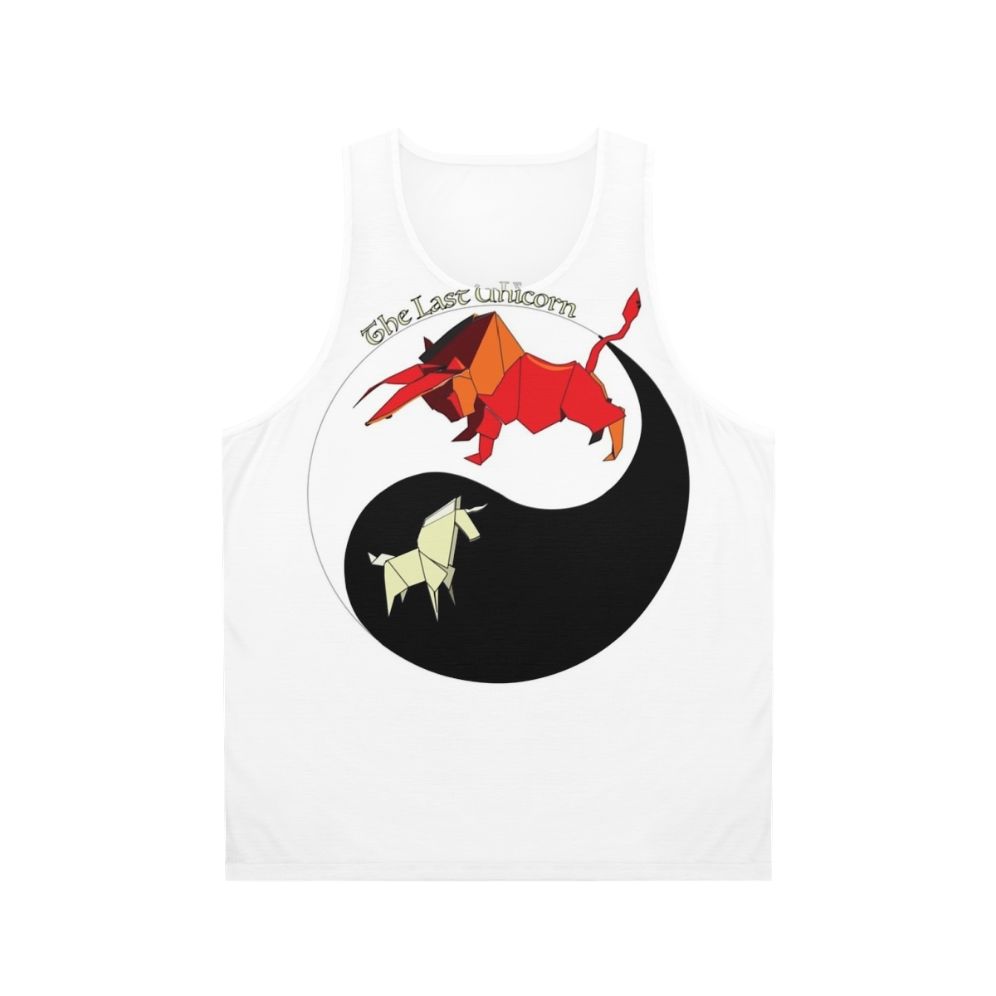 The Last Unicorn Yin Yang Origami Tank Top