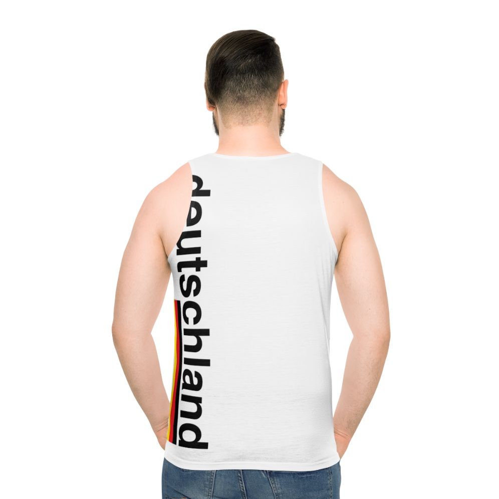 Deutschland unisex pride soccer/futball tank top - men back