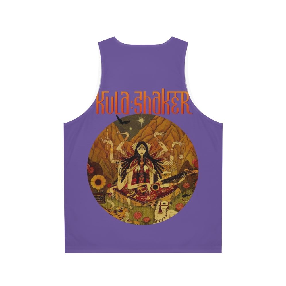 Retro Unisex Tank Top with Indie Hindi Music Graphic - Back