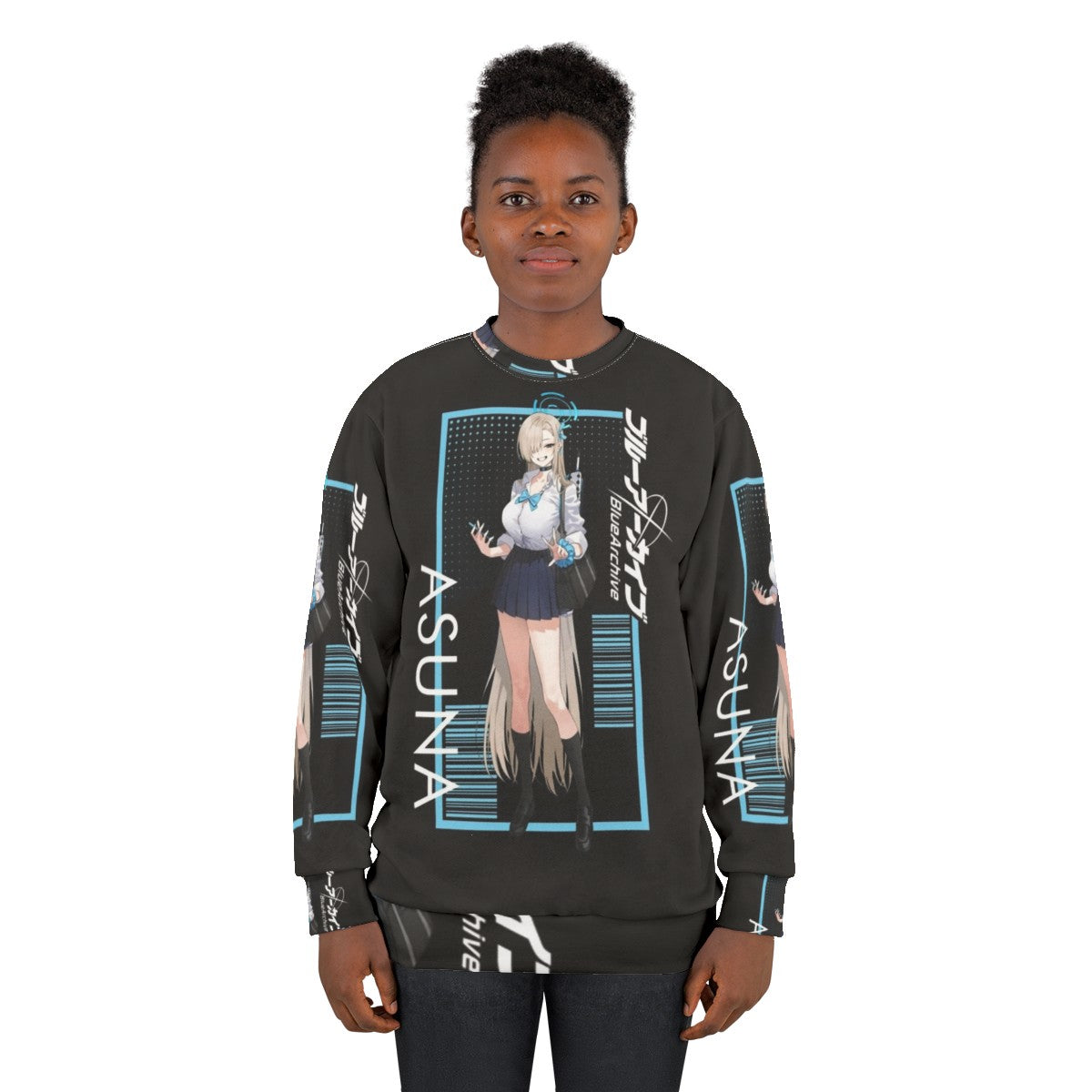 Blue Archive Asuna Character Portrait Sweatshirt - women