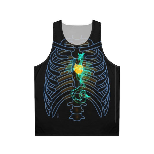 Glowing X-Ray Dragon Unisex Tank Top