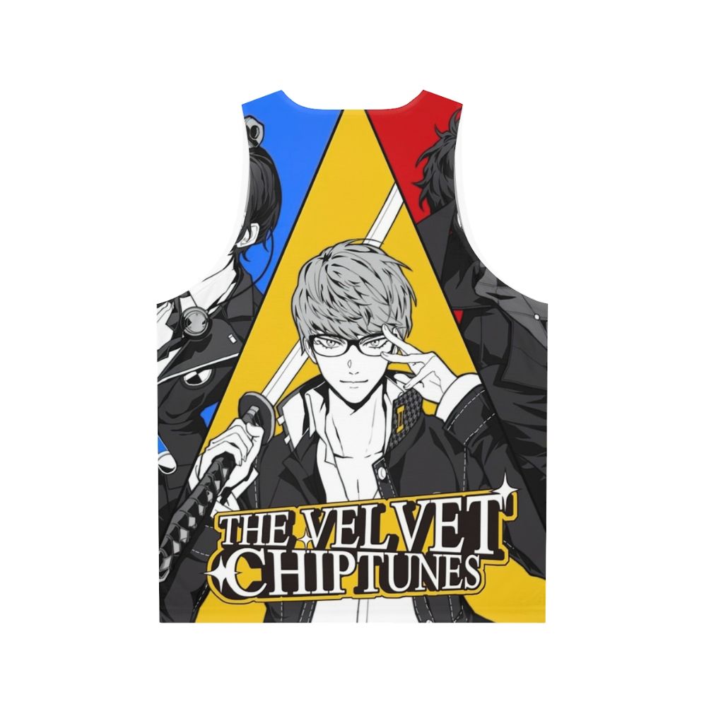 Vintage Velvet Chiptunes Unisex Tank Top - Back