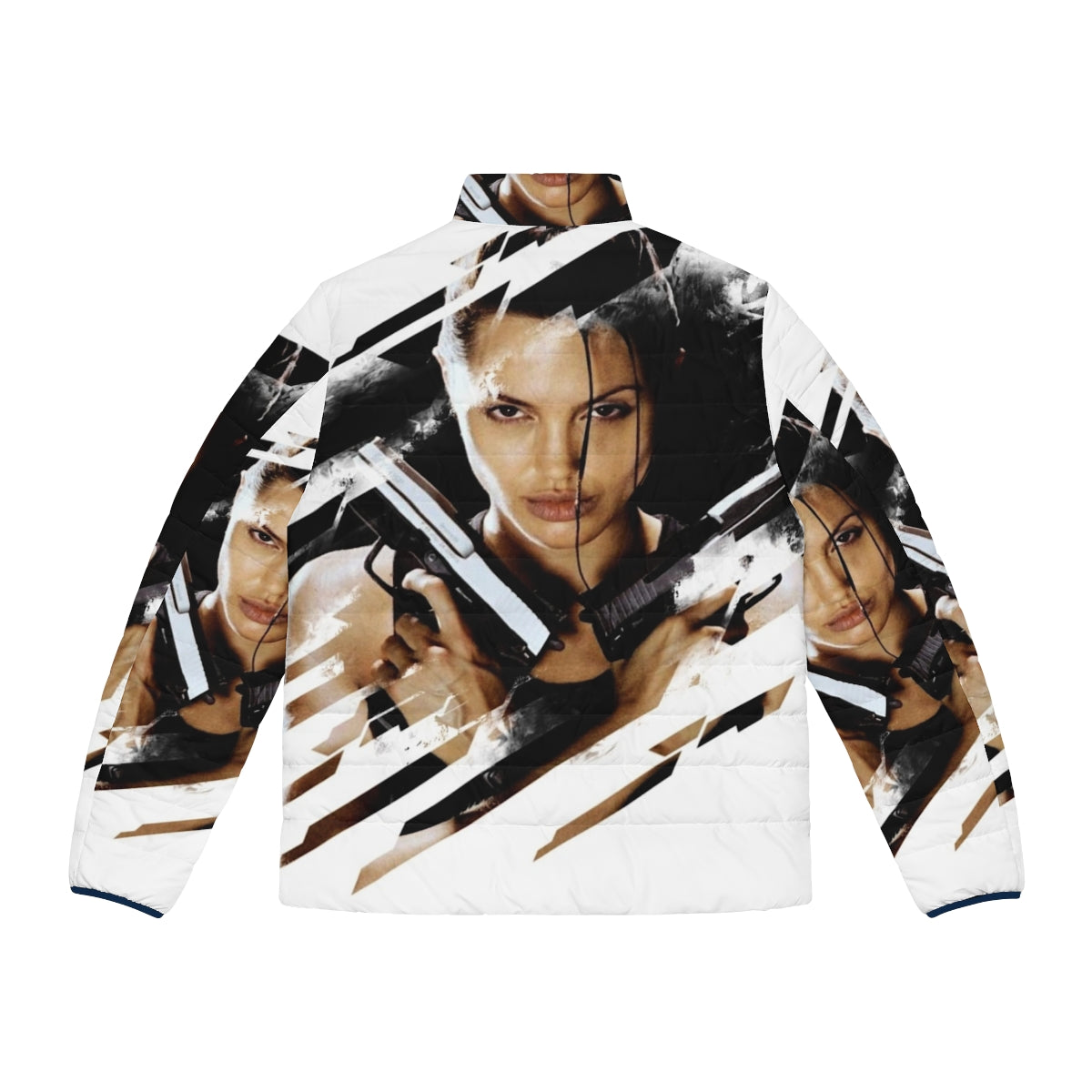 Lara Croft Tomb Raider Angelina Jolie Puffer Jacket 2 featuring action and adventure - Back