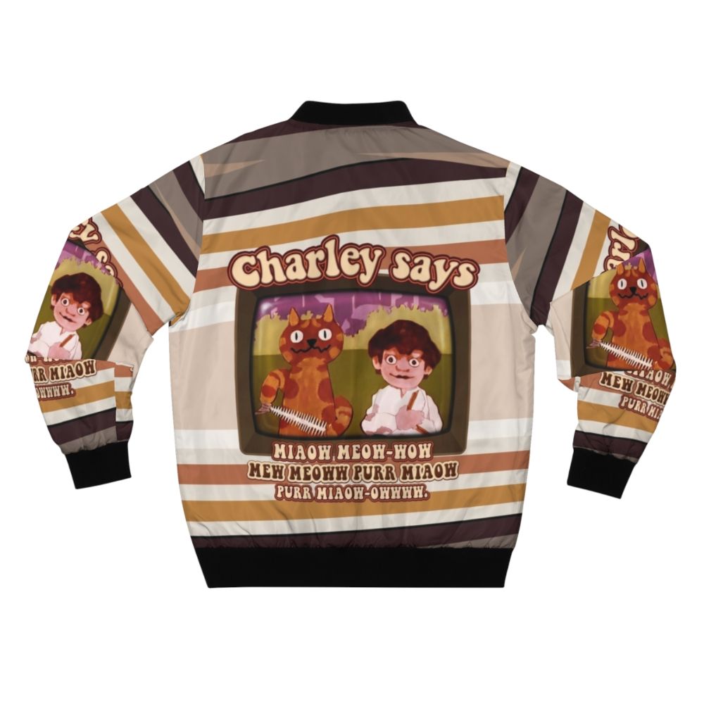 Charley Says... Retro 1970s Vintage Bomber Jacket - Back