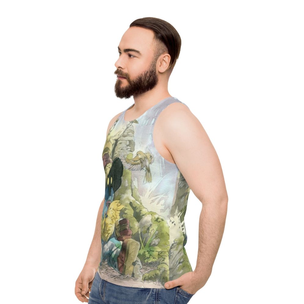 Vivi Rain Unisex Tank Top - men side