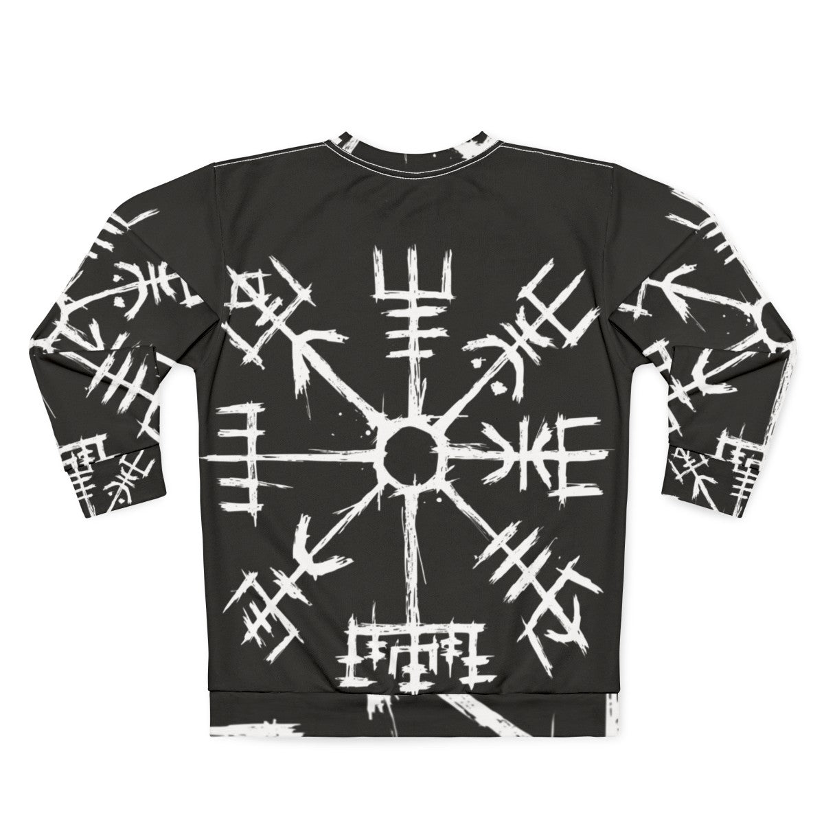 Viking Compass Vegvisir Sweatshirt - Norse Mythology Clothing - Back