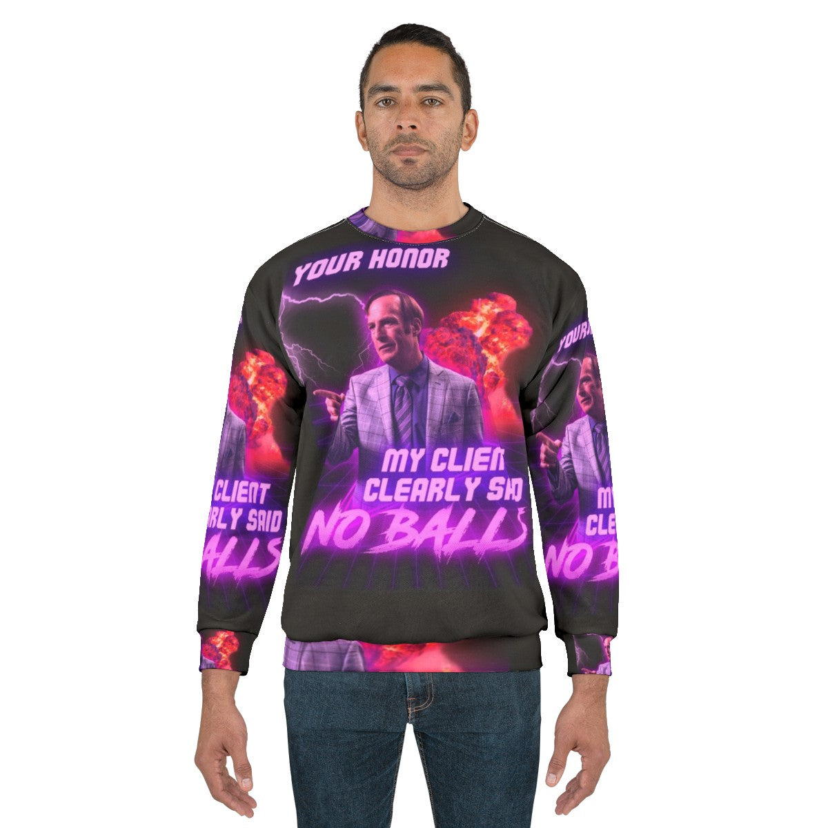 Funny "No Balls" Sweatshirt - men