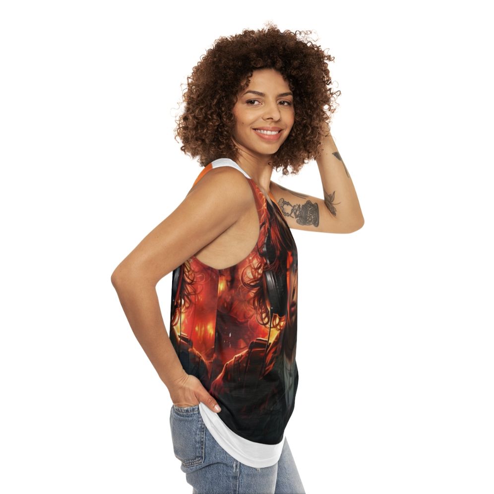 Stranger Things Eleven Unisex Tank Top - women side