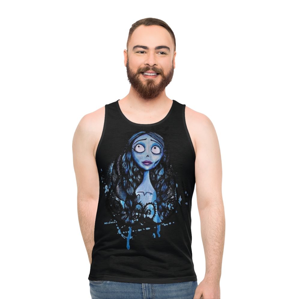 Watercolor Corpse Bride Tank Top - men