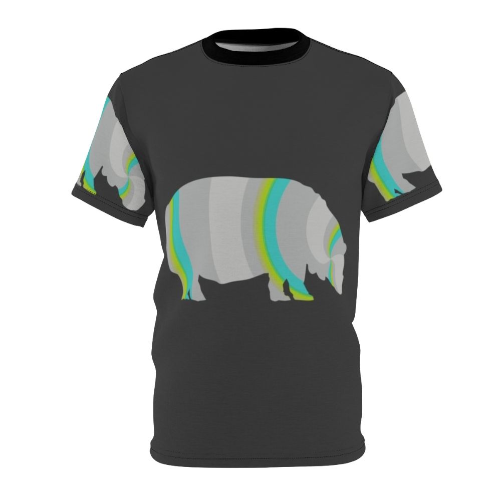 Vibrant Hippo Legendary Animal AOP T-shirt