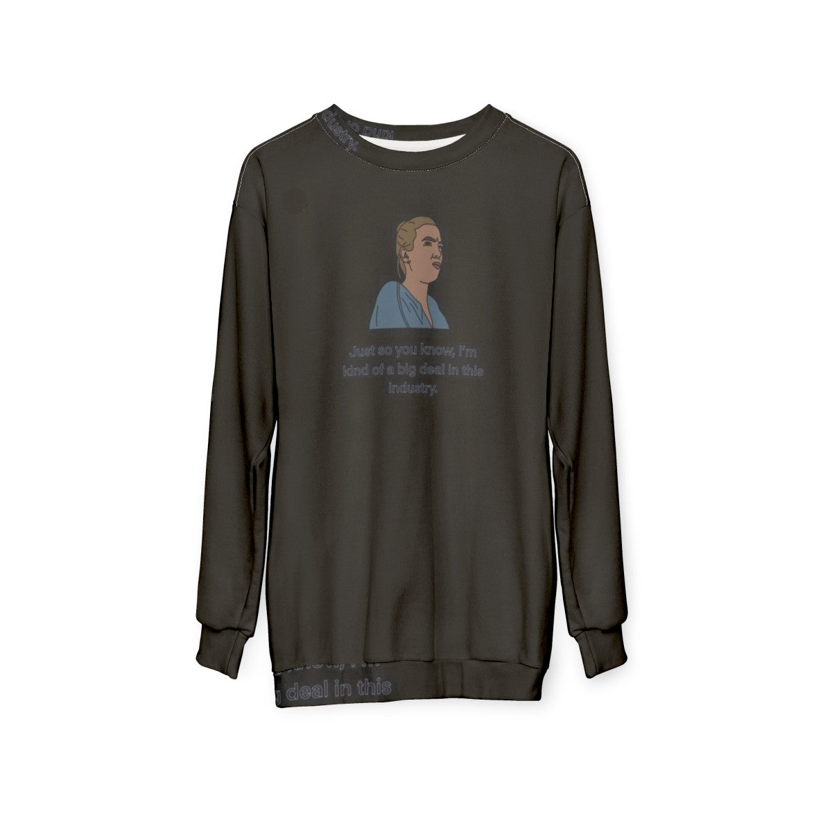 Villanelle Big Deal Oversized Sweatshirt with Killing Eve Inspired Design - hanging