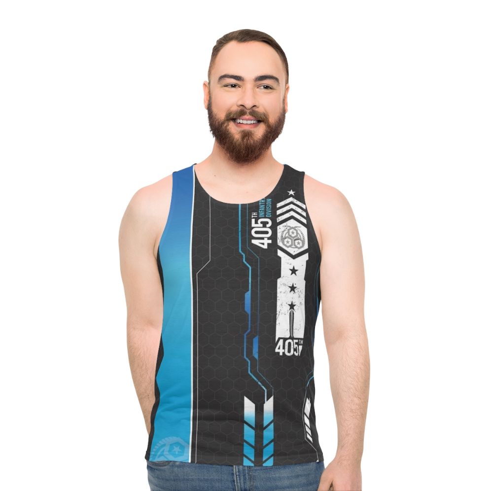 Halo Inspired 405th Tech Unisex Tank Top - men