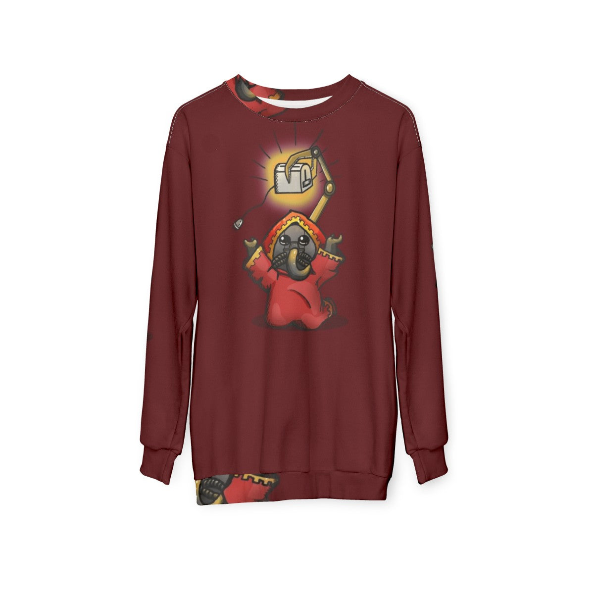 Toaster Priest Warhammer 40k Sweatshirt with Hazelberry Design - hanging