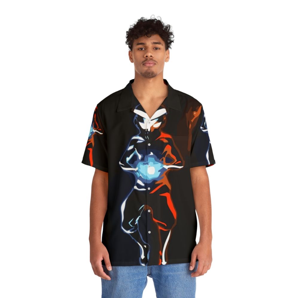 Chakras Hawaiian Shirt with Positive and Negative Energies - People Front