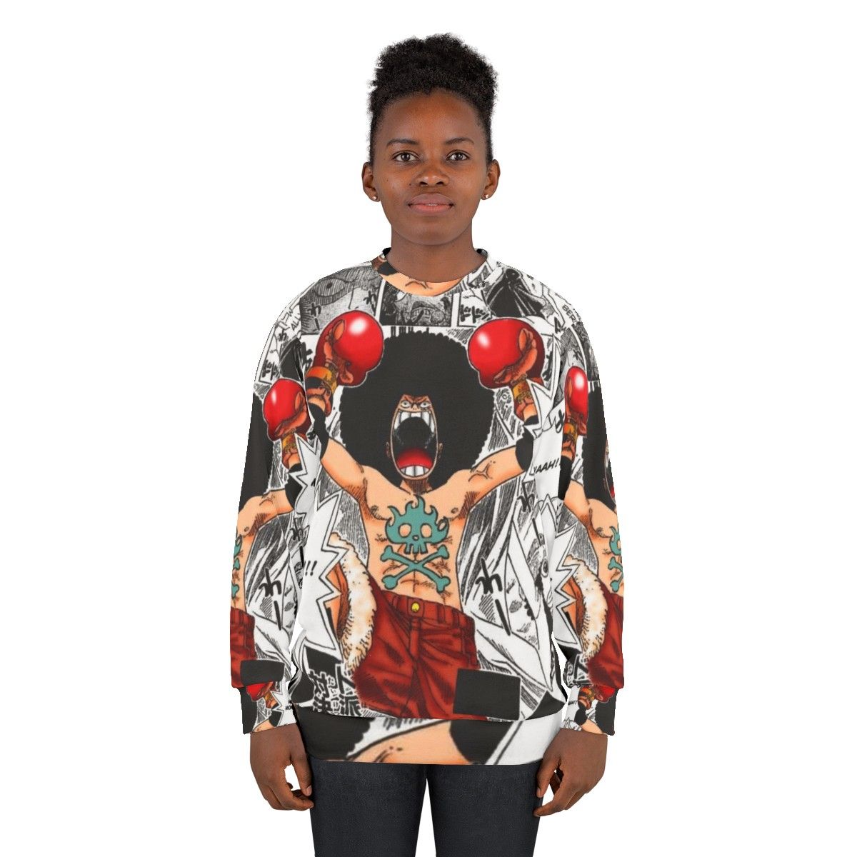 Afro Luffy One Piece Sweatshirt - women