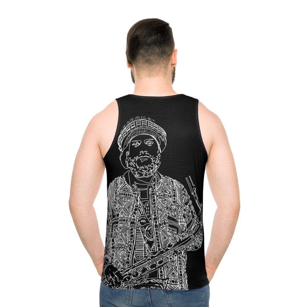 Kamasi Washington Jazz Music Unisex Tank Top - men back