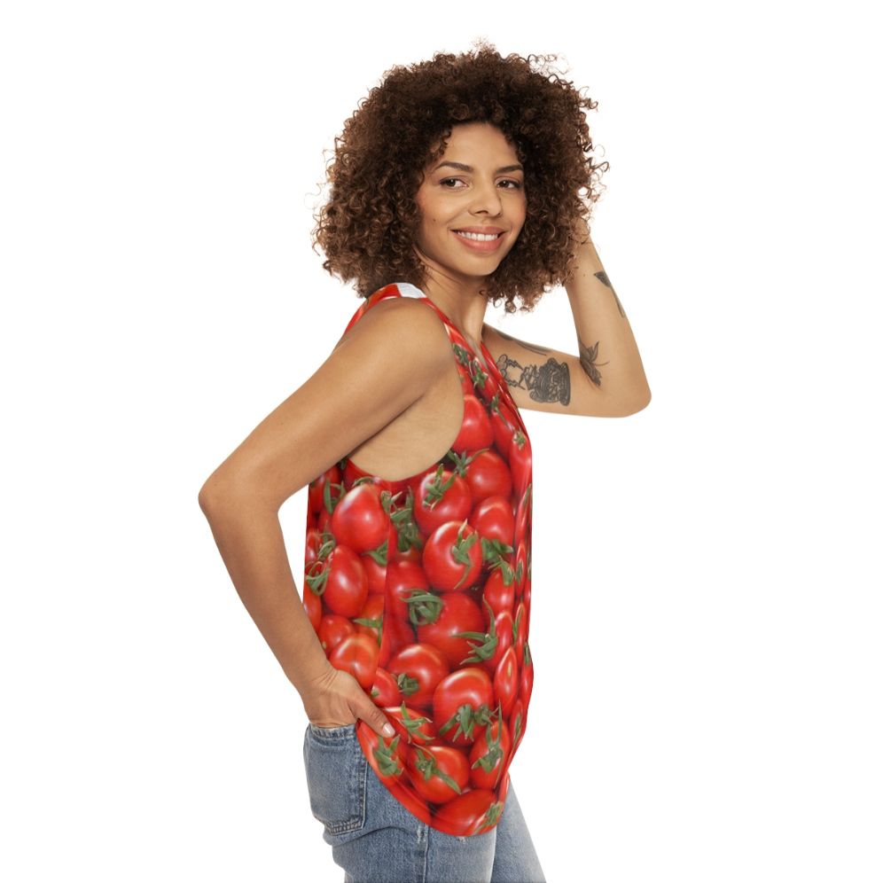 Tomatoes Unisex Tank Top - women side