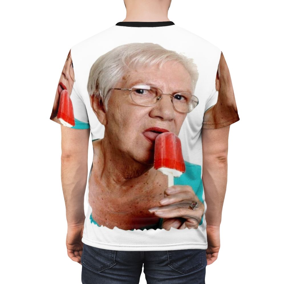 Grandma Granny Ice Cream Funny Graphic T-Shirt - men back