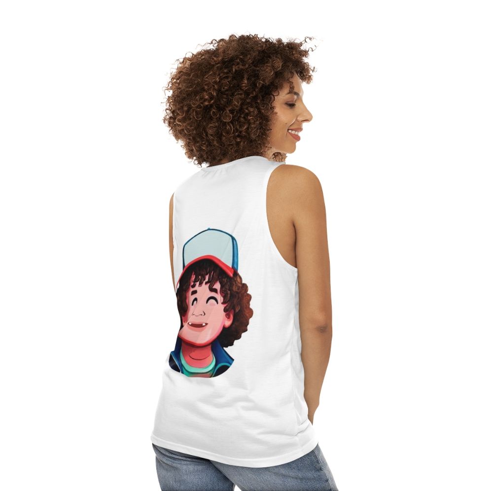 Stranger Things Season 4 Dustin Unisex Tank Top - women back