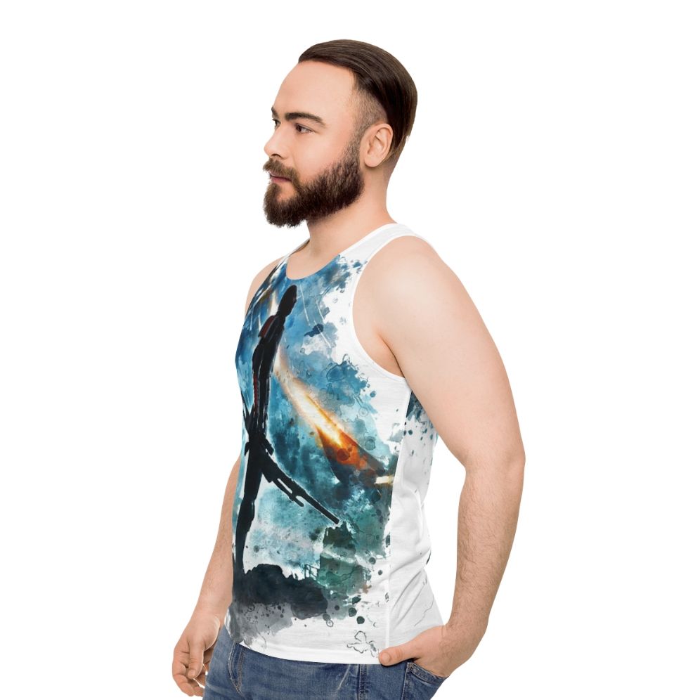 Mass Effect Unisex Tank Top 2 - men side