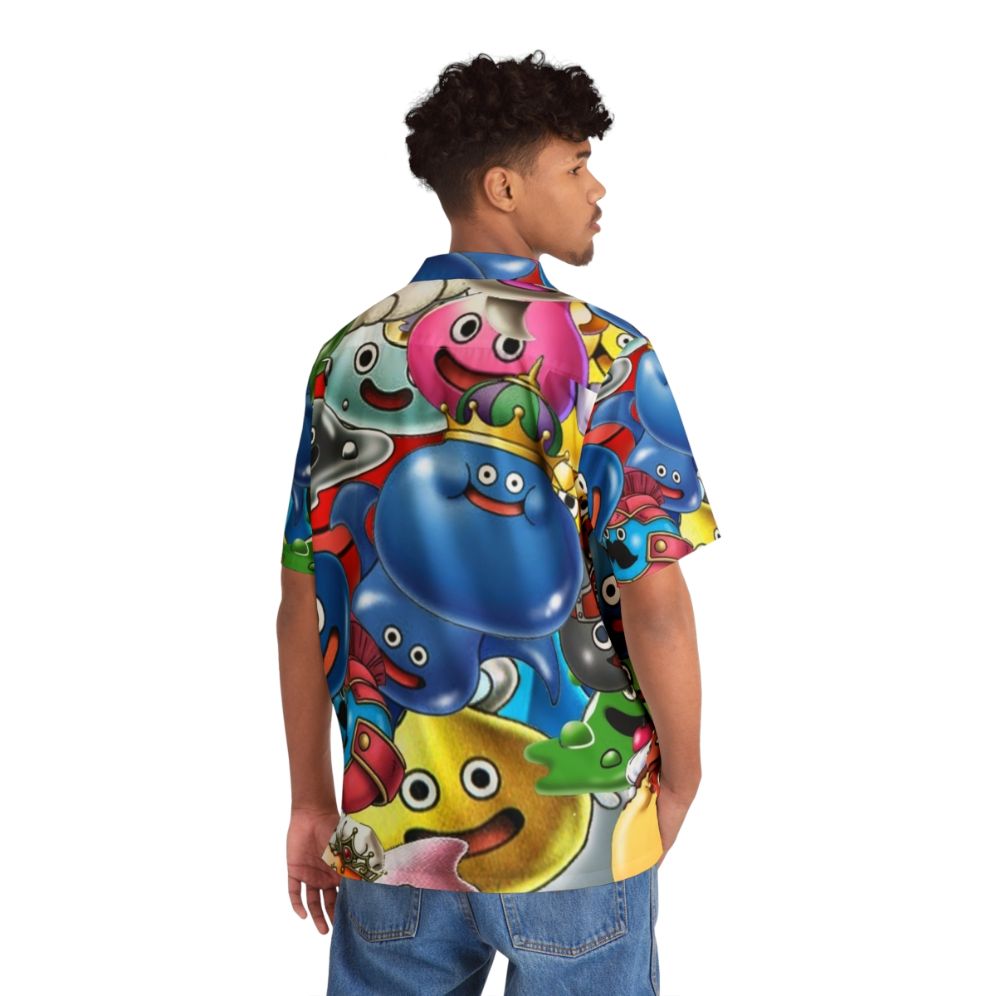 Dragon Quest Slimes Hawaiian Shirt - People Back