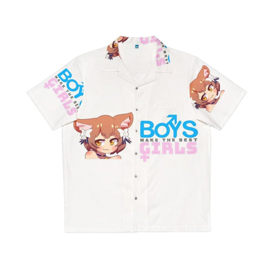 Anime-inspired boys make the best girls Hawaiian shirt for cosplay